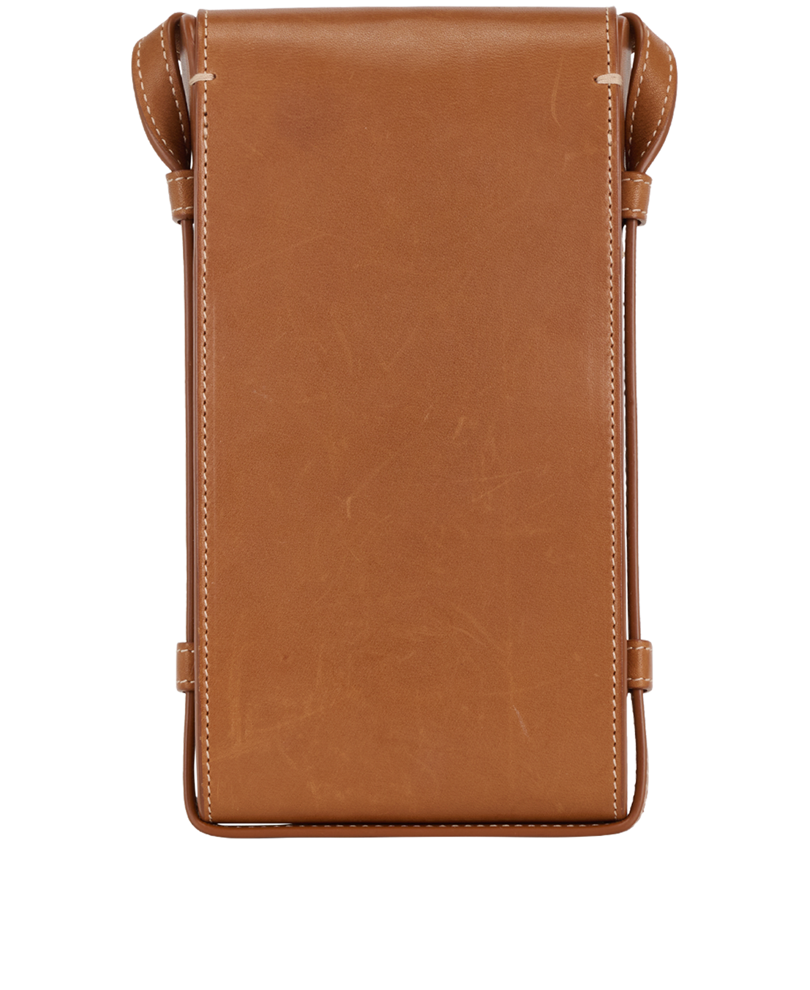 Phone Holder Crossbody, &pound;250, Handbags, Tan, Leather, Back view